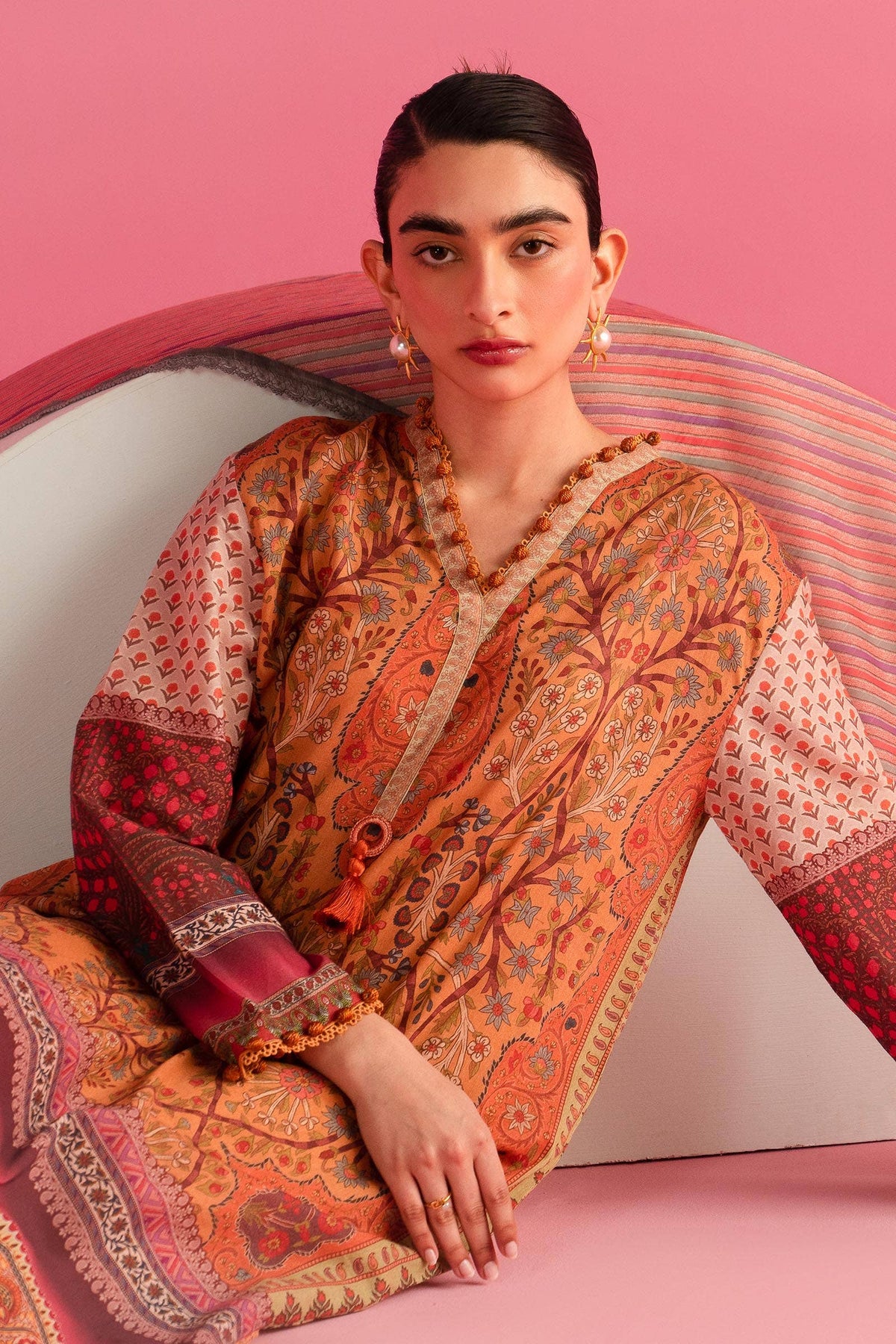 Sana Safinaz | Mahay Summer Lawn 24 | S-08 -  Sana Safinaz Luxury - Original Designer Dress - House of Maryam