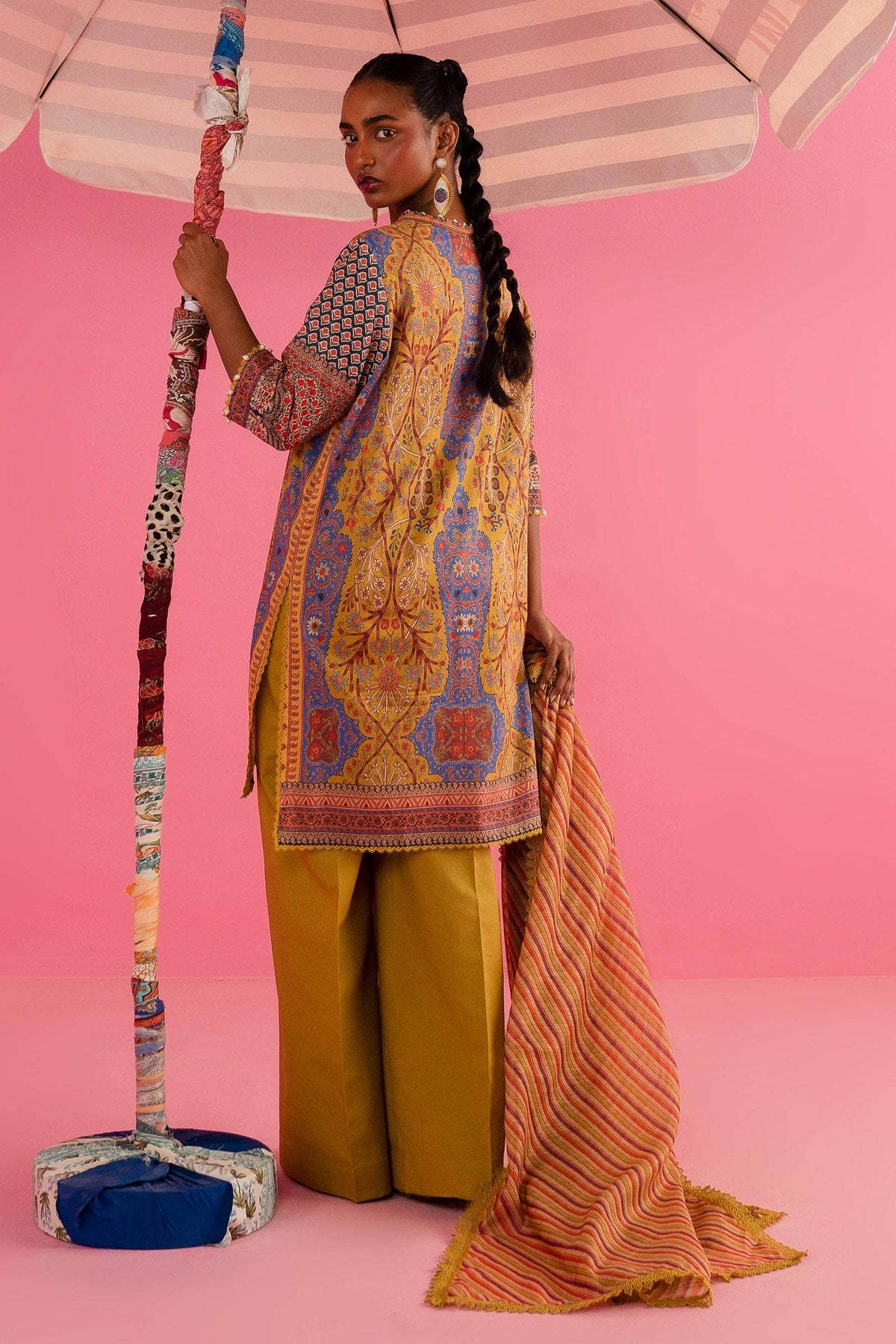 Sana Safinaz | Mahay Summer Lawn 24 | S-07 -  Sana Safinaz Luxury - Original Designer Dress - House of Maryam