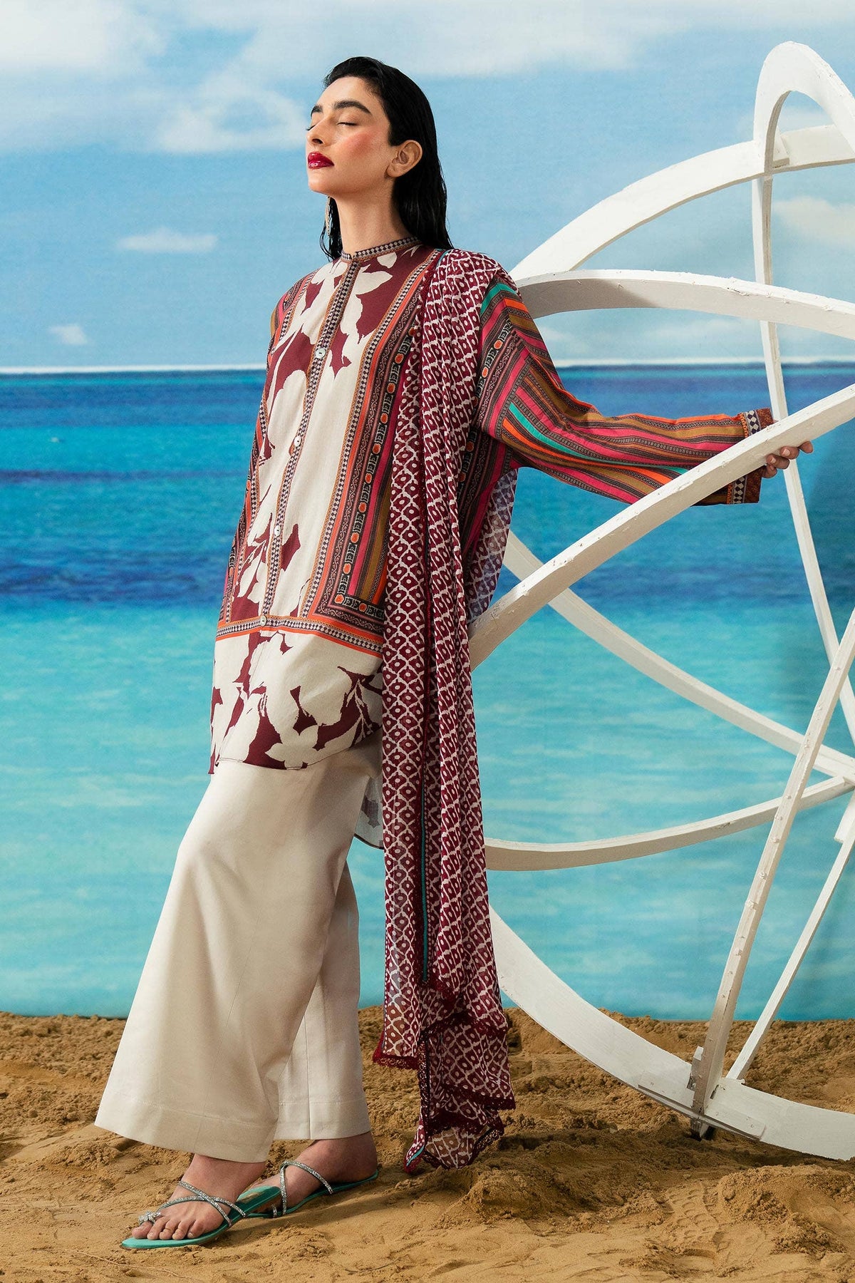 Sana Safinaz | Mahay Summer Lawn 24 | S-06 -  Sana Safinaz Luxury - Original Designer Dress - House of Maryam