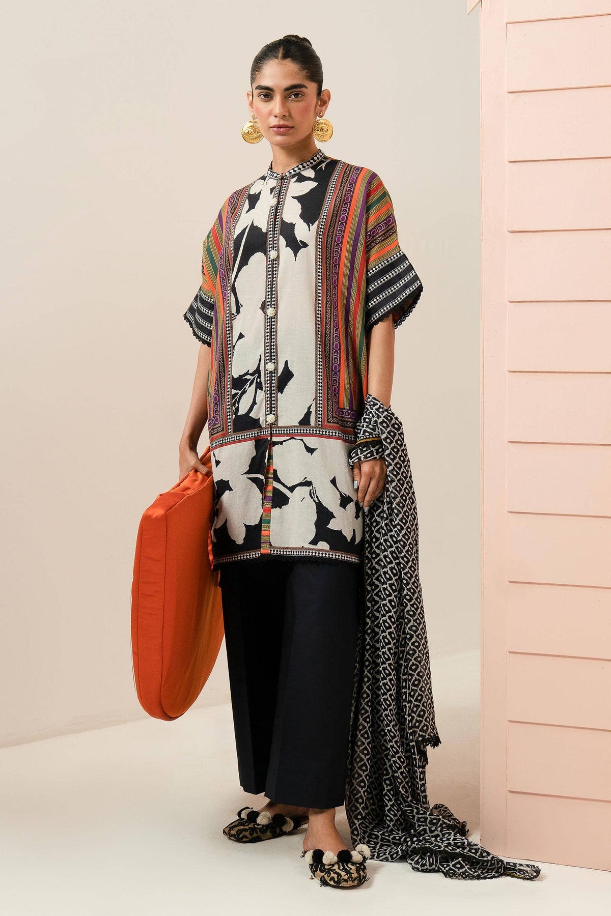 Sana Safinaz | Mahay Summer Lawn 24 | S-05 -  Sana Safinaz Luxury - Original Designer Dress - House of Maryam