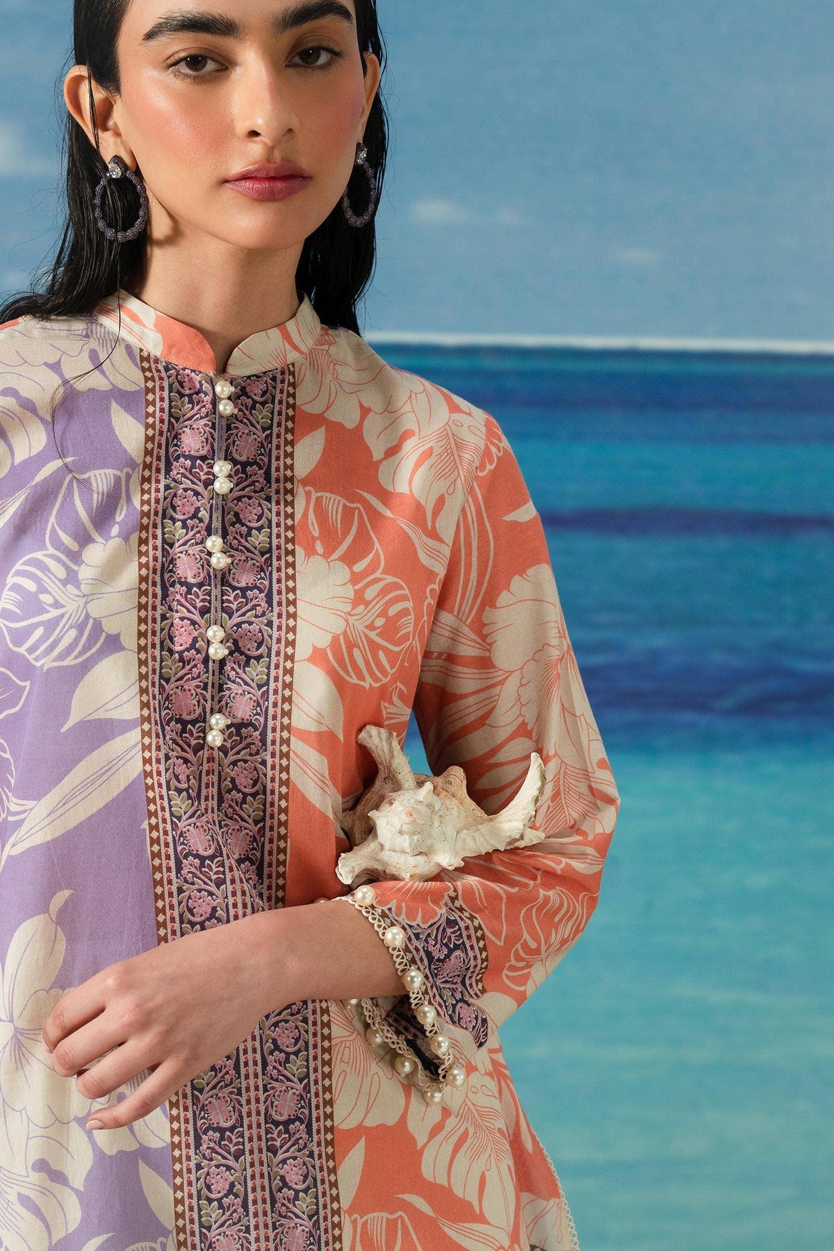 Sana Safinaz | Mahay Summer Lawn 24 | S-01 -  Sana Safinaz Luxury - Original Designer Dress - House of Maryam