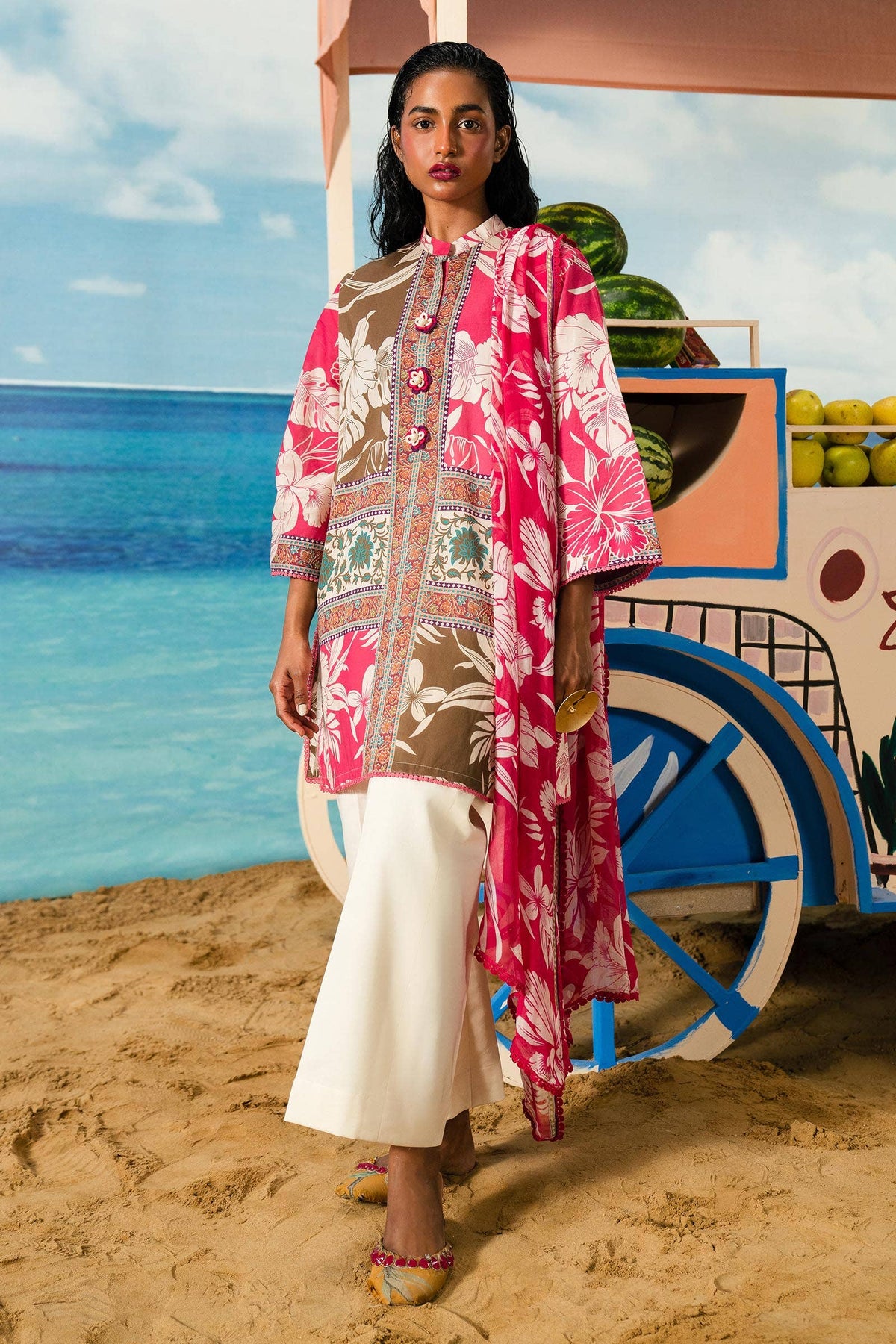 Sana Safinaz | Mahay Summer Lawn 24 | S-01 -  Sana Safinaz Luxury - Original Designer Dress - House of Maryam