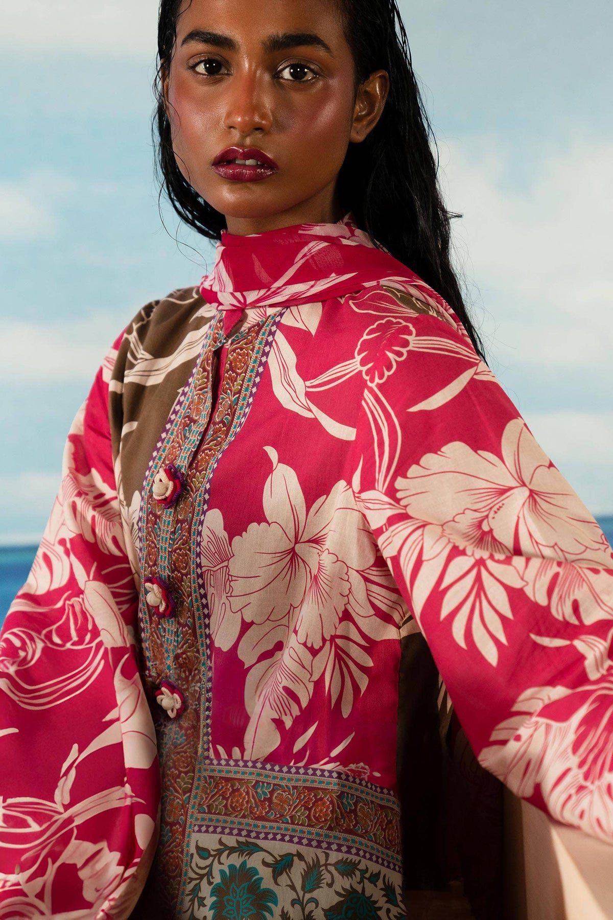 Sana Safinaz | Mahay Summer Lawn 24 | S-01 -  Sana Safinaz Luxury - Original Designer Dress - House of Maryam