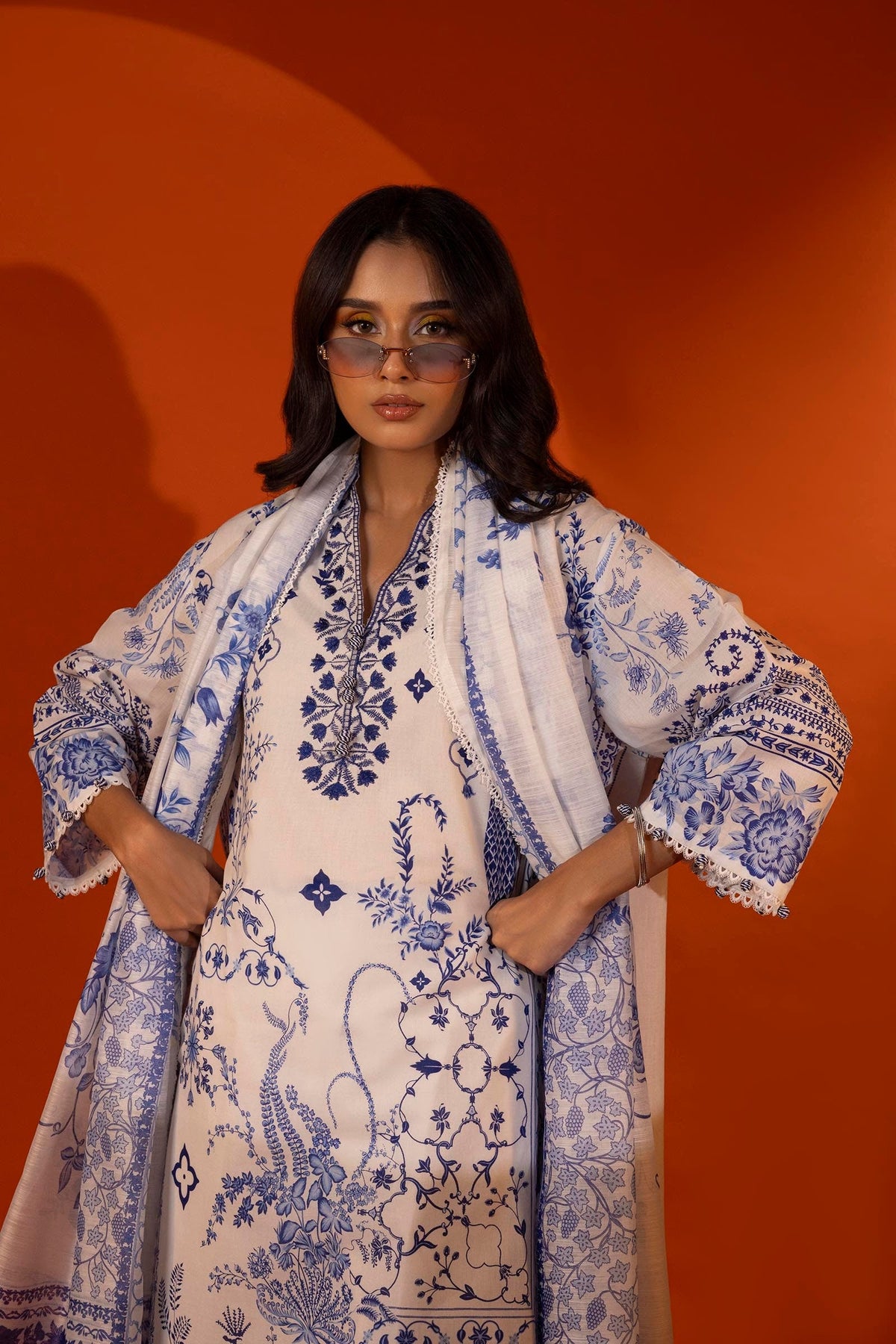 Sana Safinaz | Mahay Spring 25 | A-15 -  Sana Safinaz Ladies Clothes - Original Designer Dress - House of Maryam