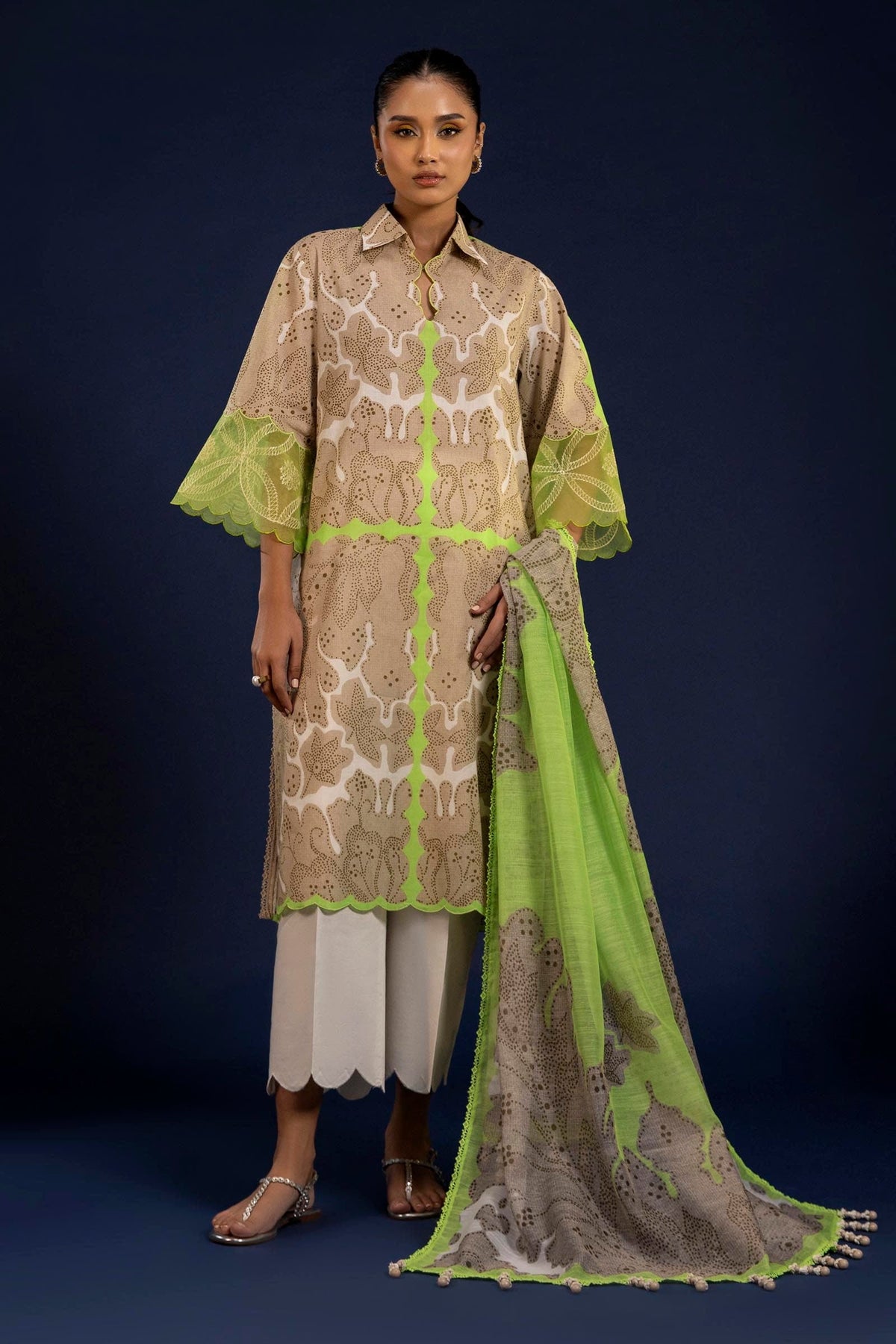 Sana Safinaz | Mahay Spring 25 | H251-004B-2DD -  Sana Safinaz Ladies Clothes - Original Designer Dress - House of Maryam