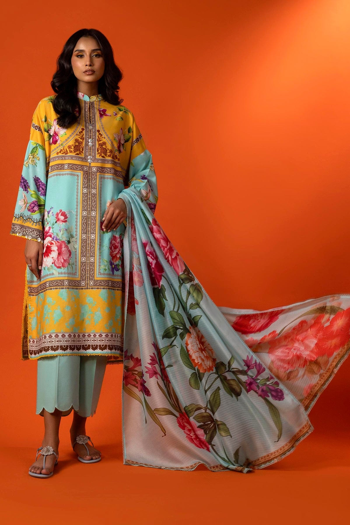 Sana Safinaz | Mahay Spring 25 | A-12 -  Sana Safinaz Ladies Clothes - Original Designer Dress - House of Maryam