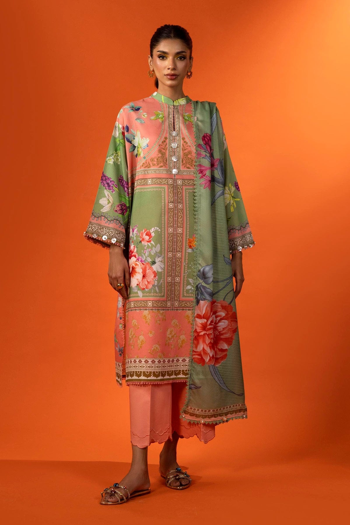 Sana Safinaz | Mahay Spring 25 | A-11 -  Sana Safinaz Ladies Clothes - Original Designer Dress - House of Maryam