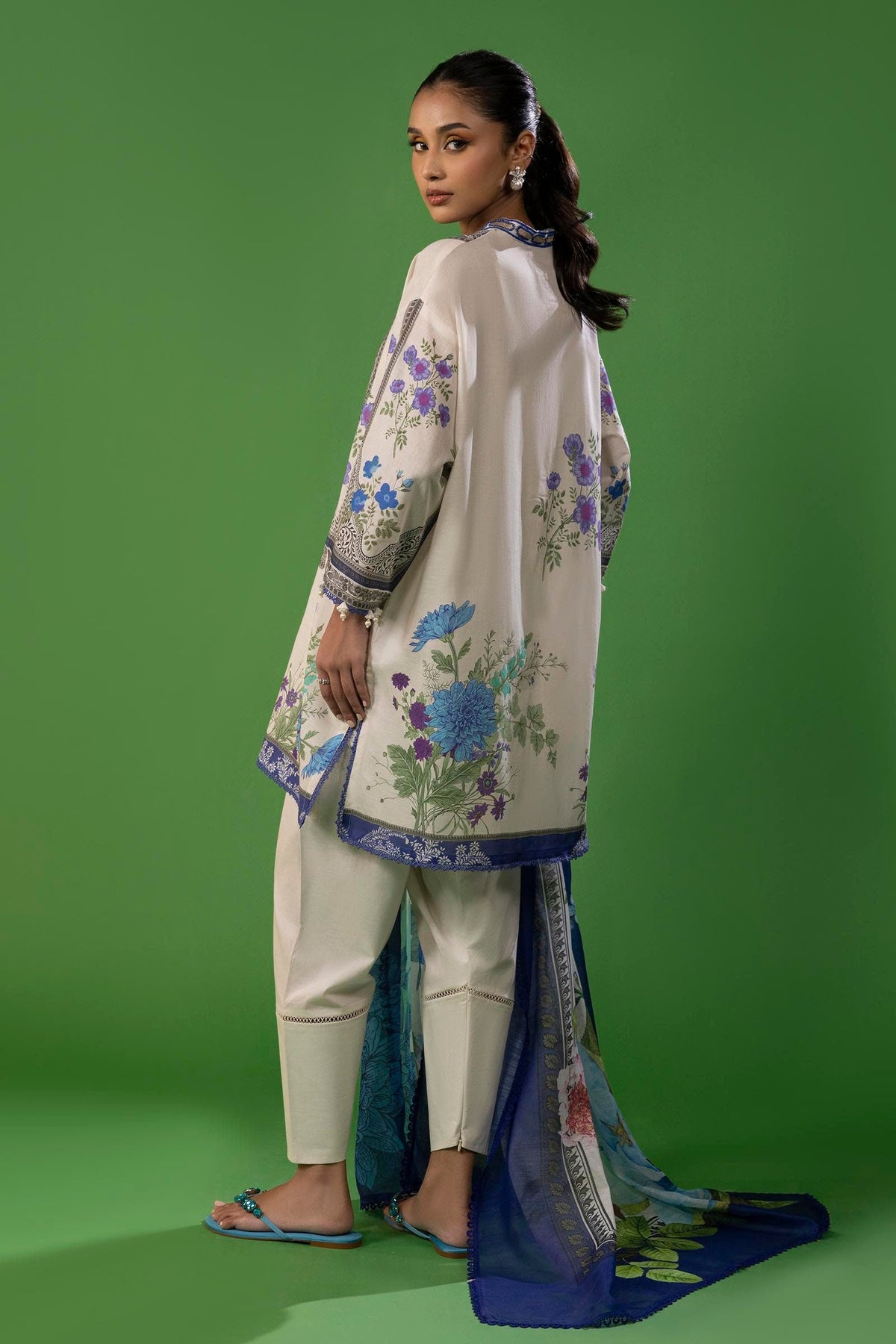 Sana Safinaz | Mahay Spring 25 | A-10 -  Sana Safinaz Ladies Clothes - Original Designer Dress - House of Maryam