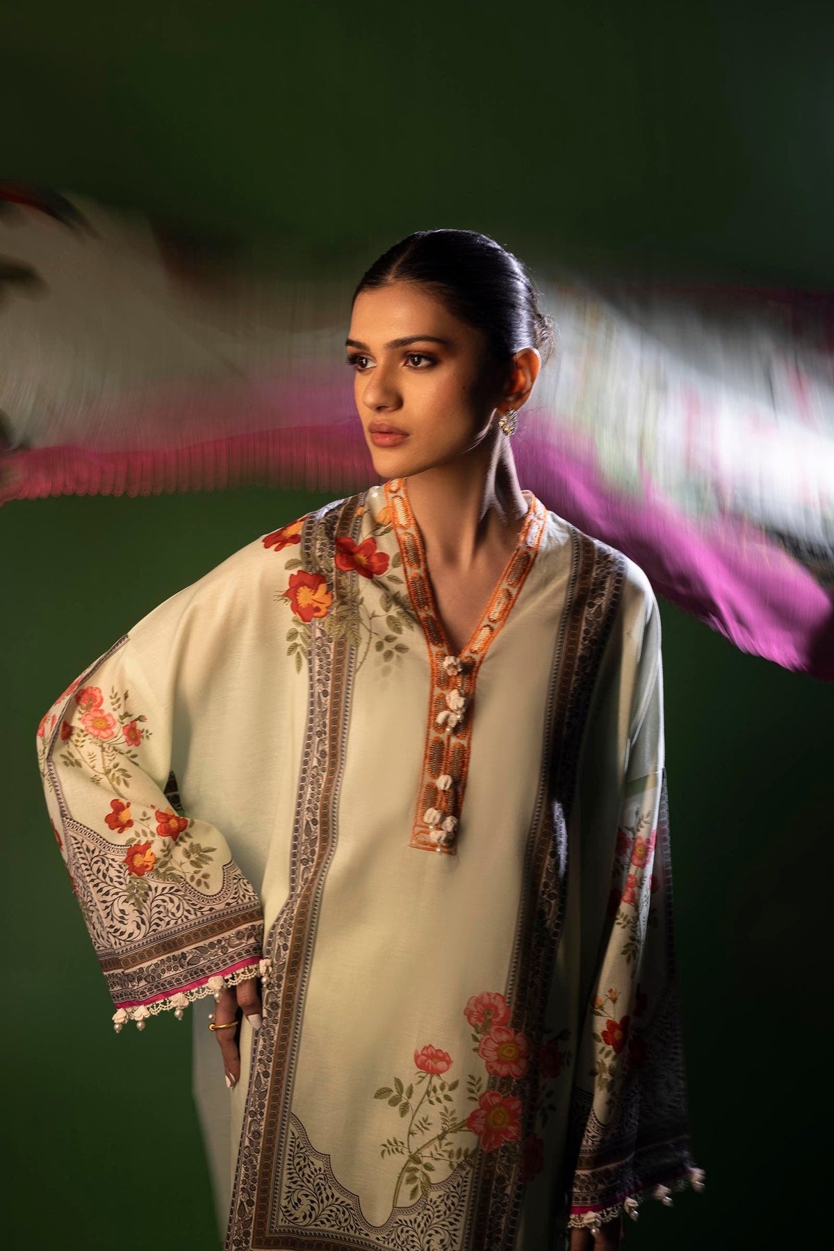 Sana Safinaz | Mahay Spring 25 | A-09 -  Sana Safinaz Luxury - Original Designer Dress - House of Maryam