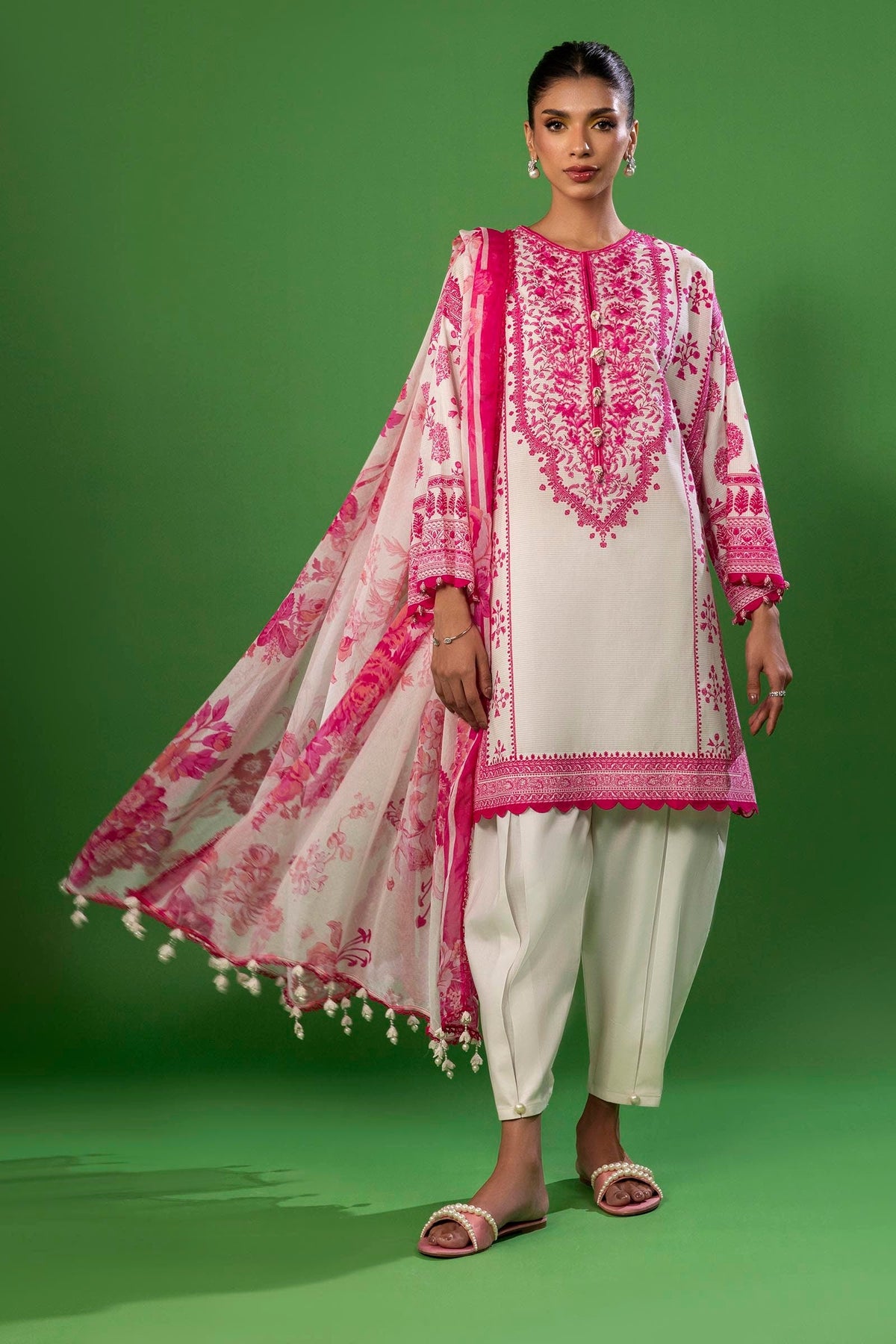 Sana Safinaz | Mahay Spring 25 | A-08 -  Sana Safinaz Ladies Clothes - Original Designer Dress - House of Maryam