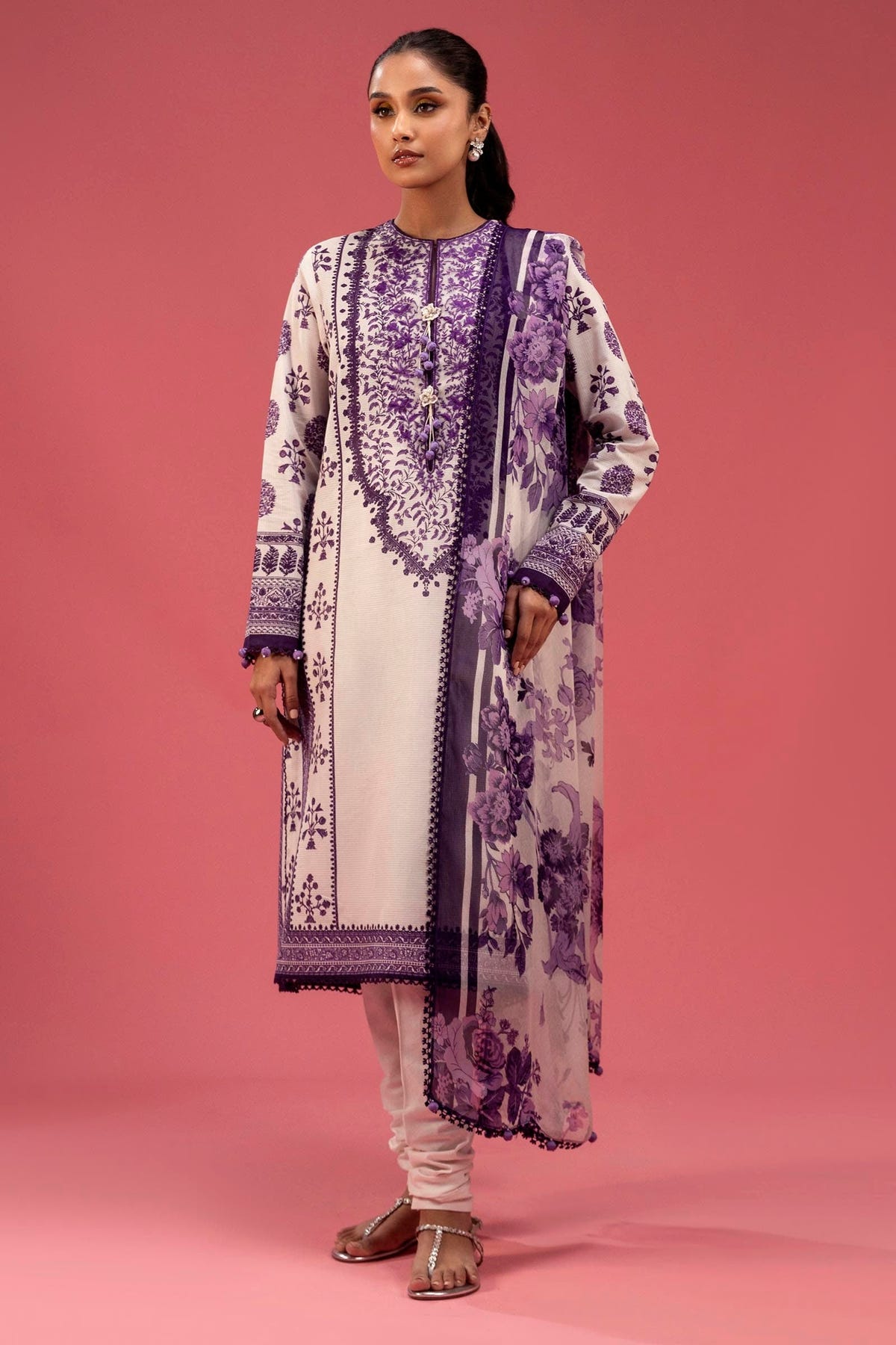 Sana Safinaz | Mahay Spring 25 | A-07 -  Sana Safinaz Ladies Clothes - Original Designer Dress - House of Maryam