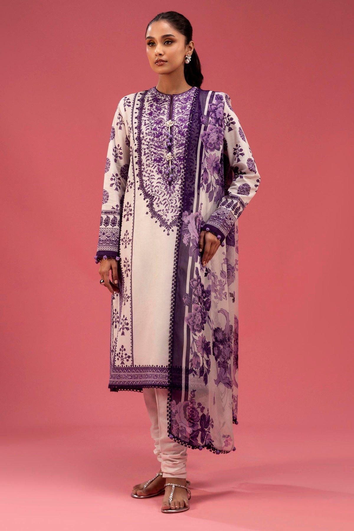 Sana Safinaz | Mahay Spring 25 | A-07 -  Sana Safinaz Ladies Clothes - Original Designer Dress - House of Maryam