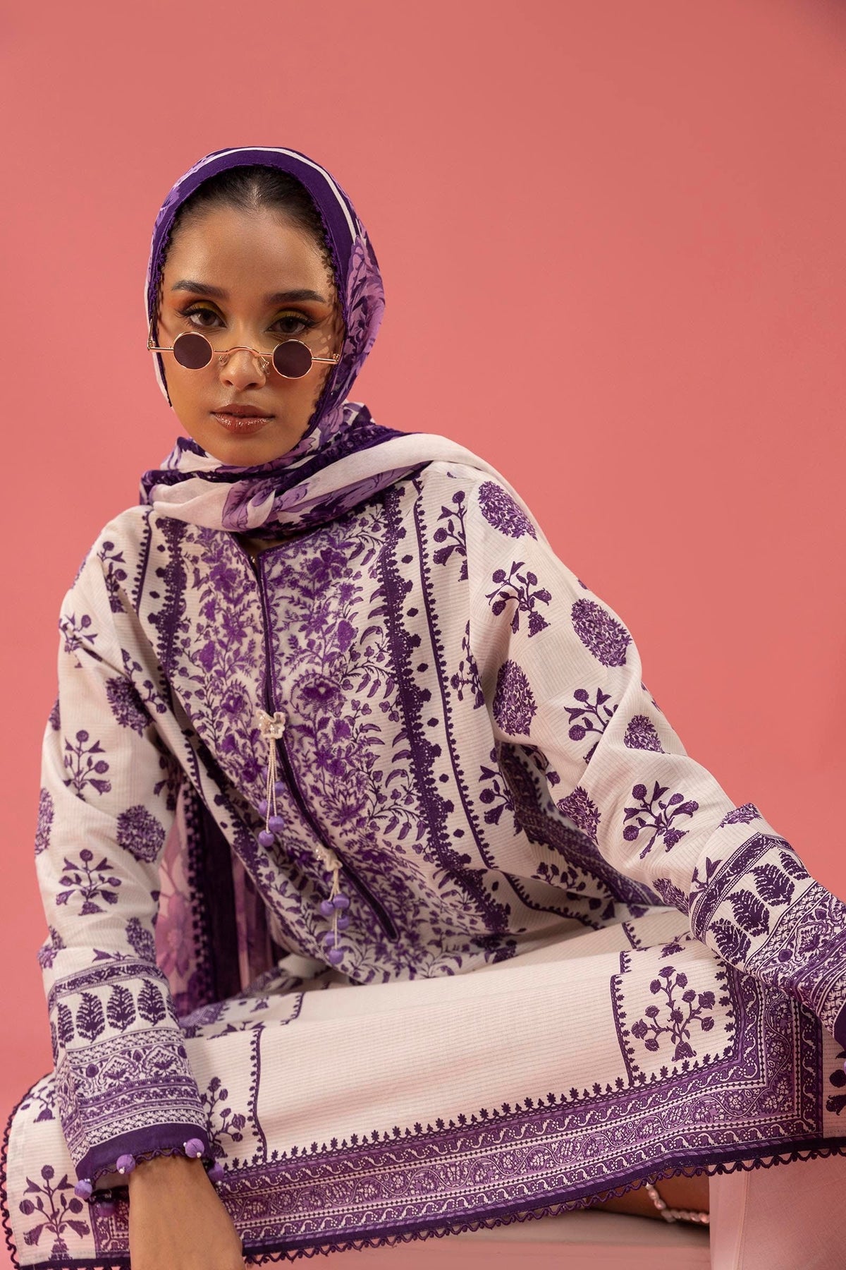 Sana Safinaz | Mahay Spring 25 | A-07 -  Sana Safinaz Ladies Clothes - Original Designer Dress - House of Maryam