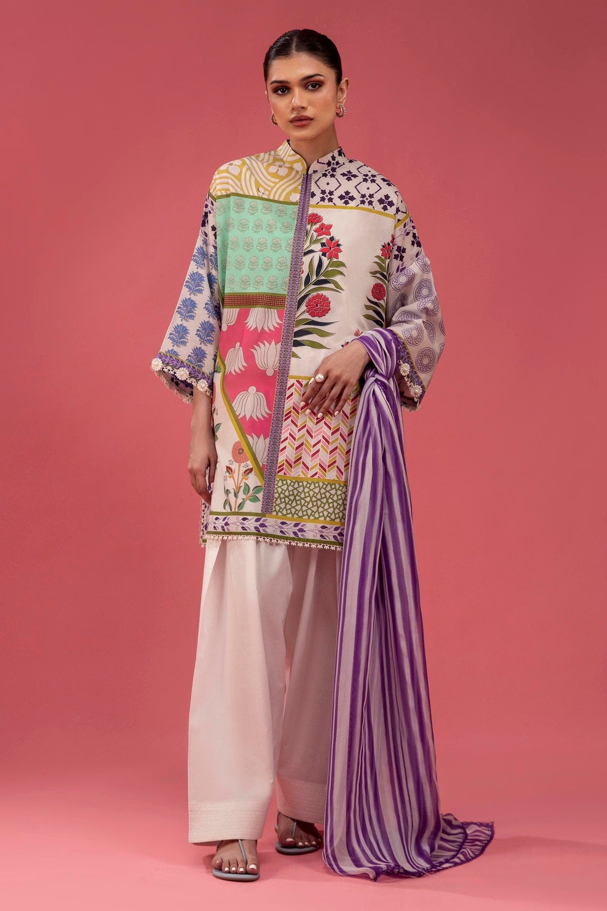Sana Safinaz | Mahay Spring 25 | A-05 -  Sana Safinaz Ladies Clothes - Original Designer Dress - House of Maryam