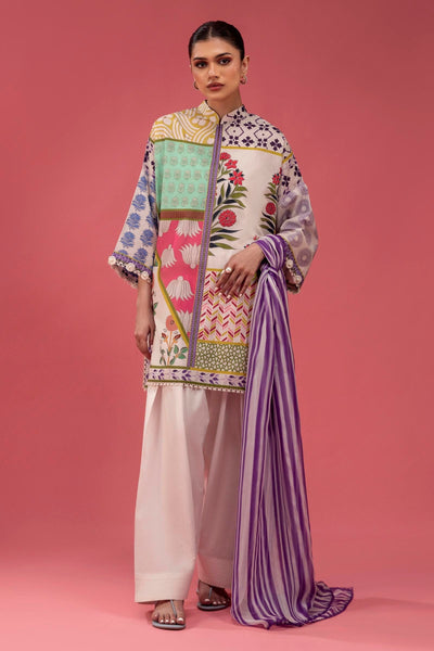 Sana Safinaz | Mahay Spring 25 | A-05 -  Sana Safinaz Ladies Clothes - Original Designer Dress - House of Maryam