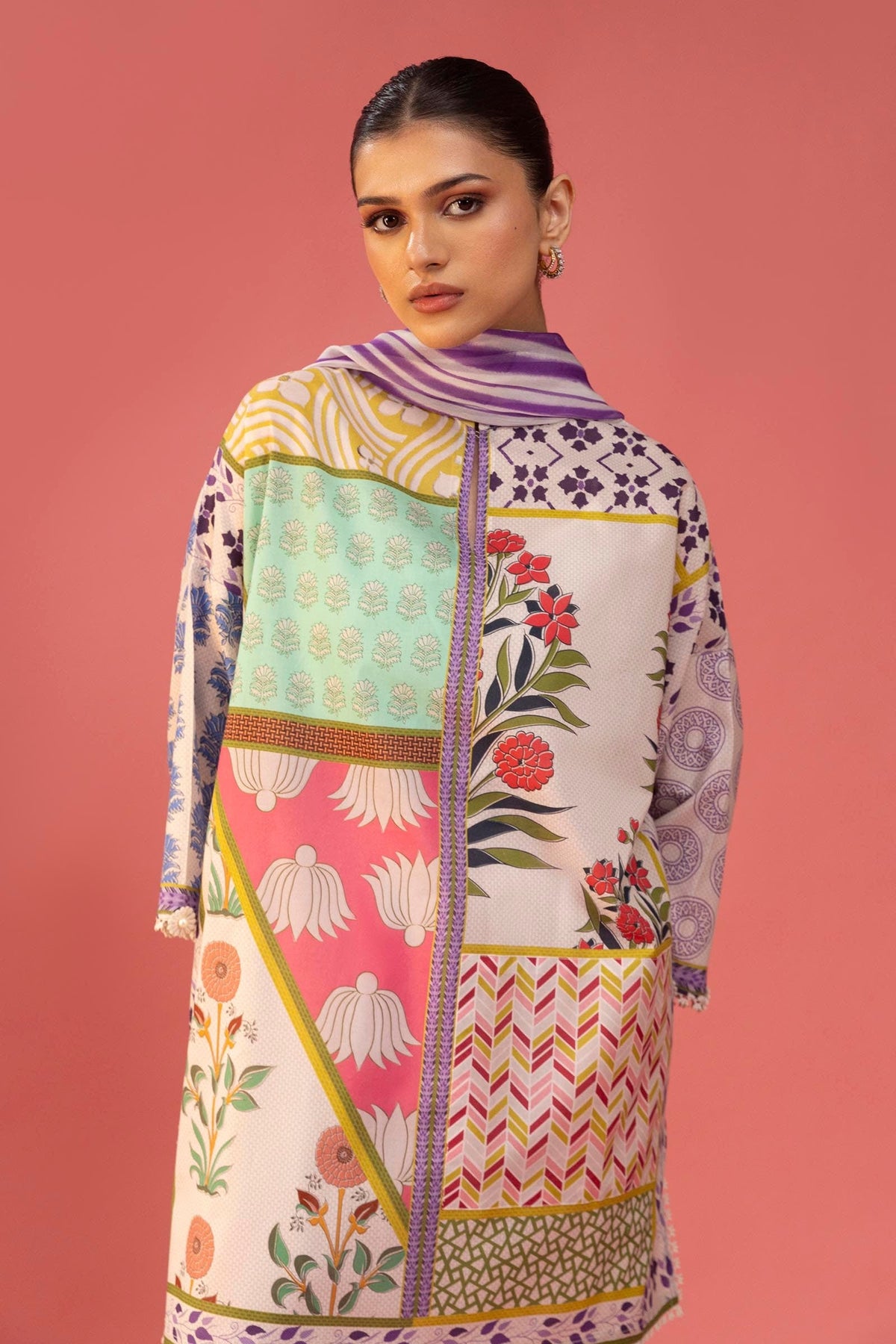 Sana Safinaz | Mahay Spring 25 | A-05 -  Sana Safinaz Ladies Clothes - Original Designer Dress - House of Maryam