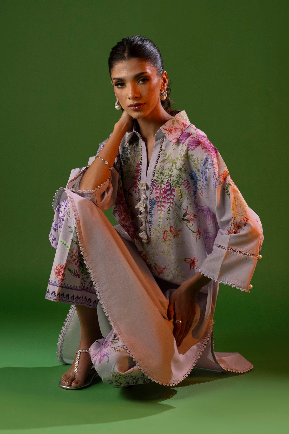 Sana Safinaz | Mahay Spring 25 | A-03 -  Sana Safinaz Ladies Clothes - Original Designer Dress - House of Maryam