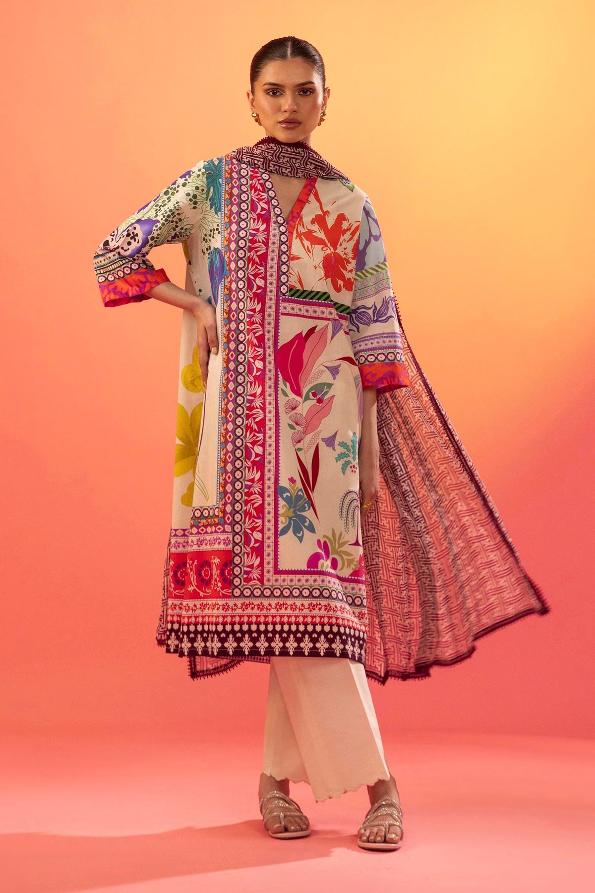 Sana Safinaz | Mahay Summer 25 | 002B -  Sana Safinaz Ladies Clothes - Original Designer Dress - House of Maryam