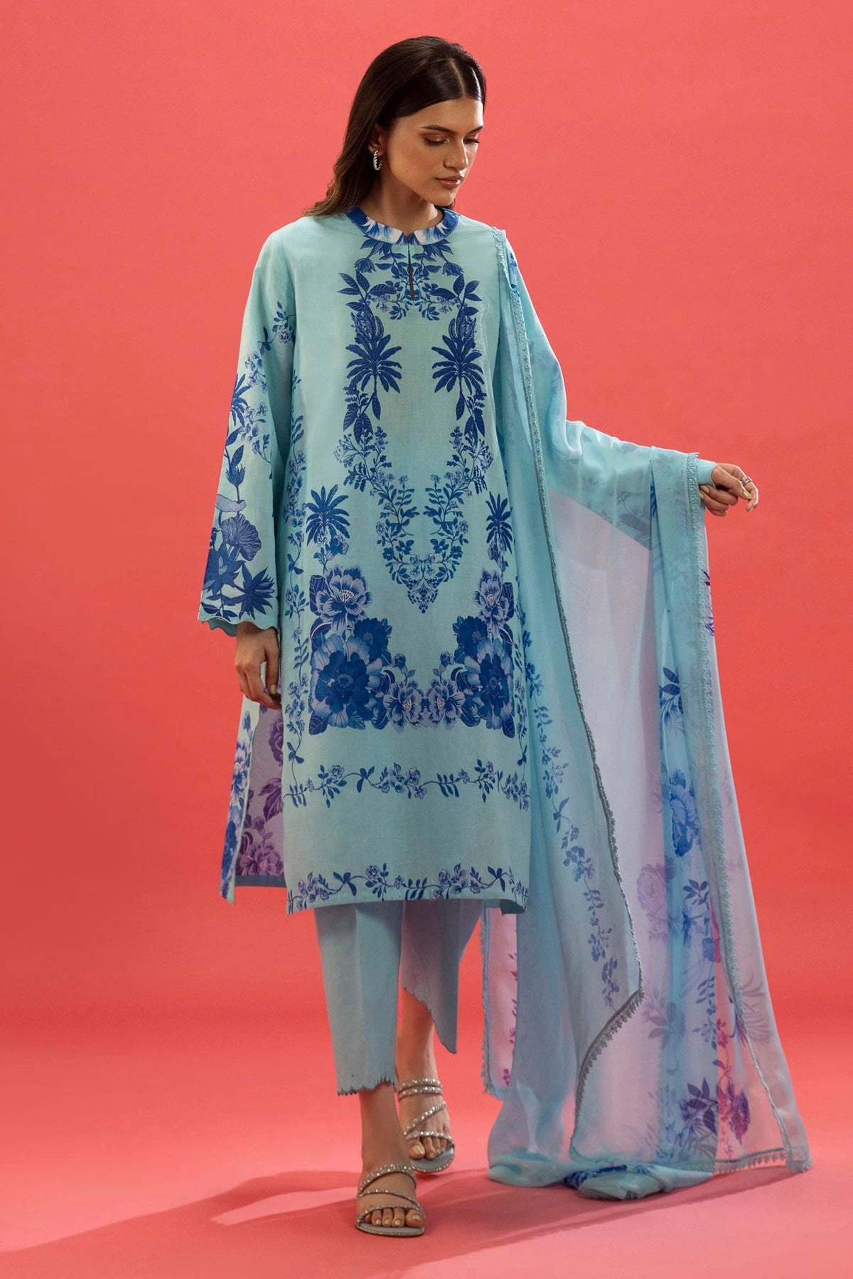 Sana Safinaz | Mahay Summer 25 | 007A -  Sana Safinaz Ladies Clothes - Original Designer Dress - House of Maryam