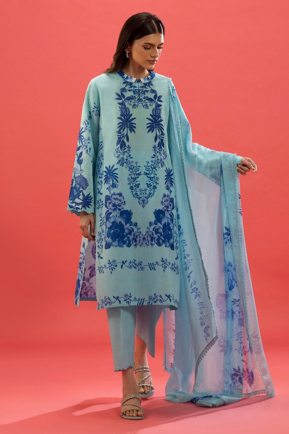 Sana Safinaz | Mahay Summer 25 | 007A -  Sana Safinaz Ladies Clothes - Original Designer Dress - House of Maryam