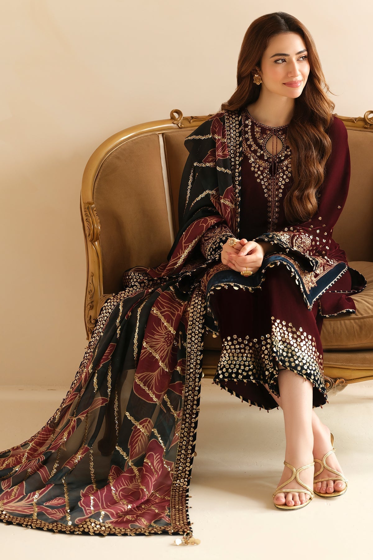 Jazmin | Velvet Edit 24 | Velvet Formal VF-2038 by Designer Jazmin - House of Maryam - Pakistani Designer Ethnic Wear in {{ shop.shopifyCountryName }}