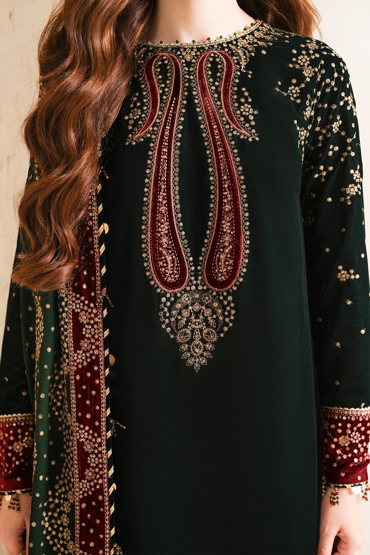 Jazmin | Velvet Edit 24 | Velvet Formal VF-2034 by Designer Jazmin - House of Maryam - Pakistani Designer Ethnic Wear in {{ shop.shopifyCountryName }}