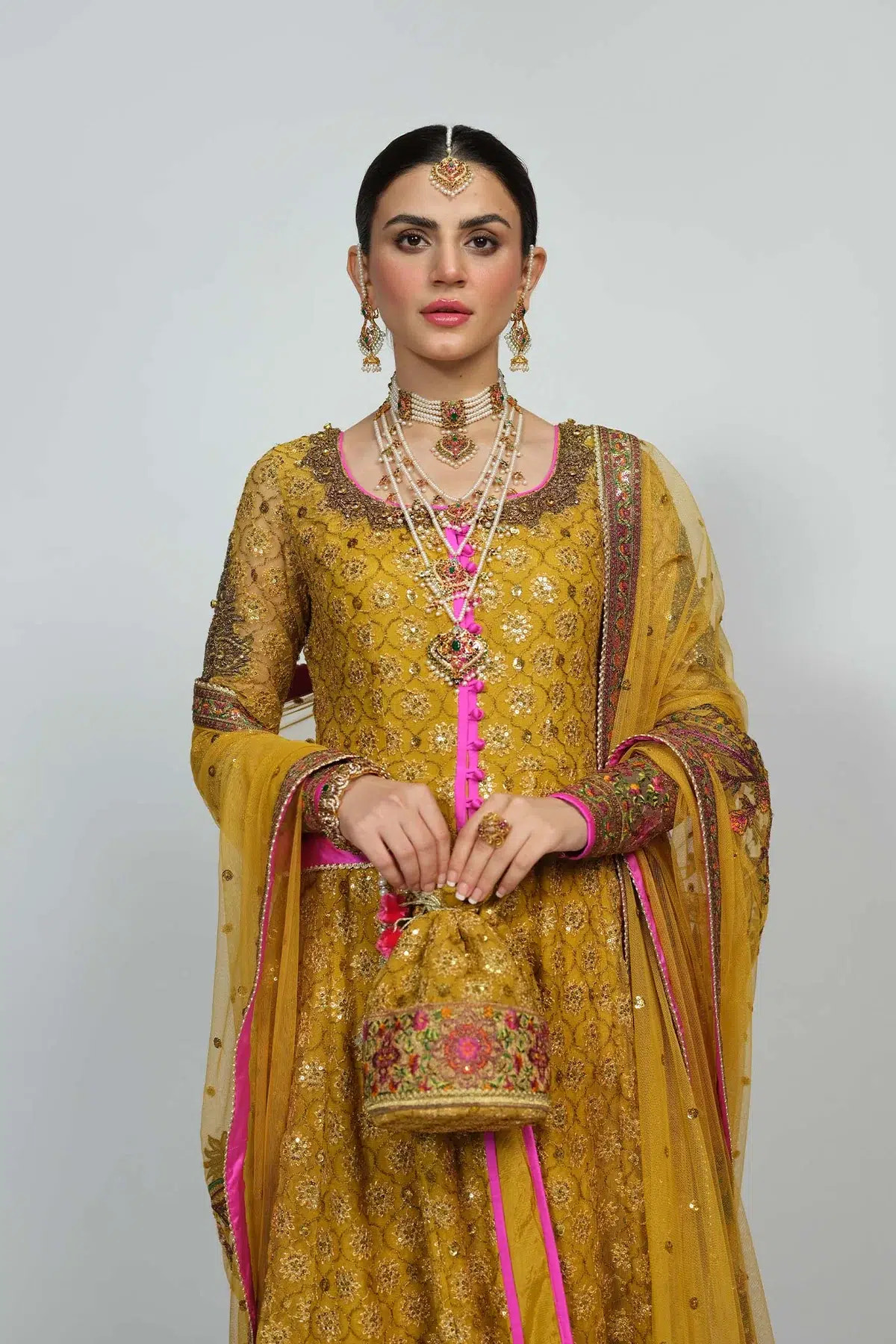 Fahad Hussayn | National Sport Casbah | Haldi -  Fahad Hussayn Bridal - Original Designer Dress - House of Maryam