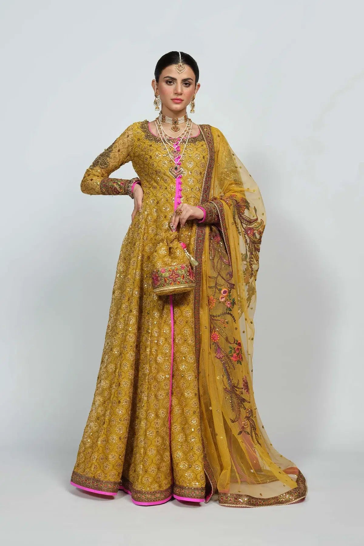 Fahad Hussayn | National Sport Casbah | Haldi -  Fahad Hussayn Bridal - Original Designer Dress - House of Maryam