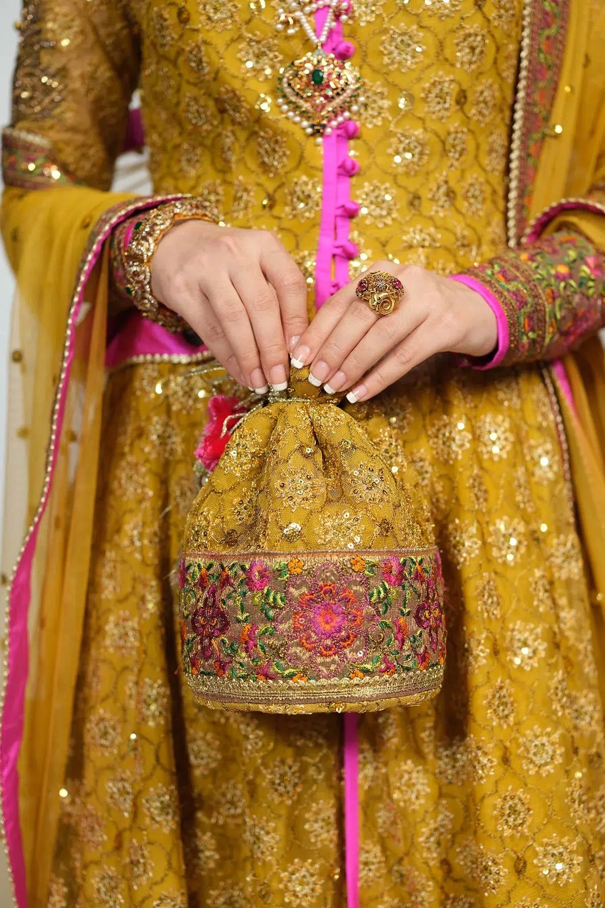 Fahad Hussayn | National Sport Casbah | Haldi -  Fahad Hussayn Bridal - Original Designer Dress - House of Maryam