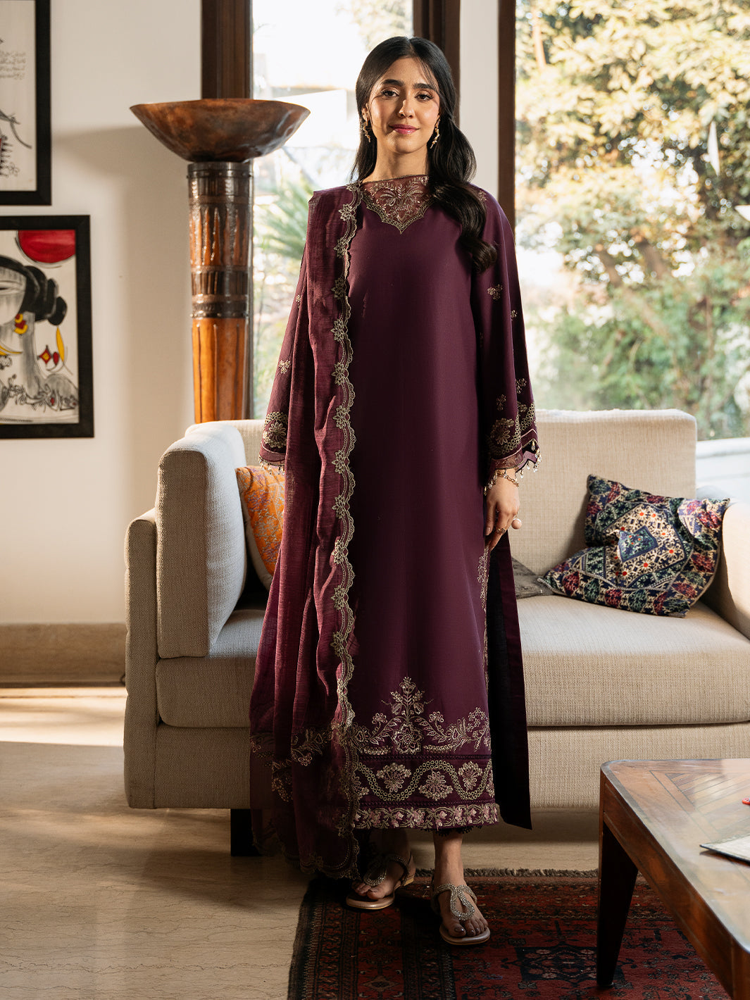 Izel | Mahveen Festive Lawn 25 | HANA -  Izel Ladies Clothes - Original Designer Dress - House of Maryam