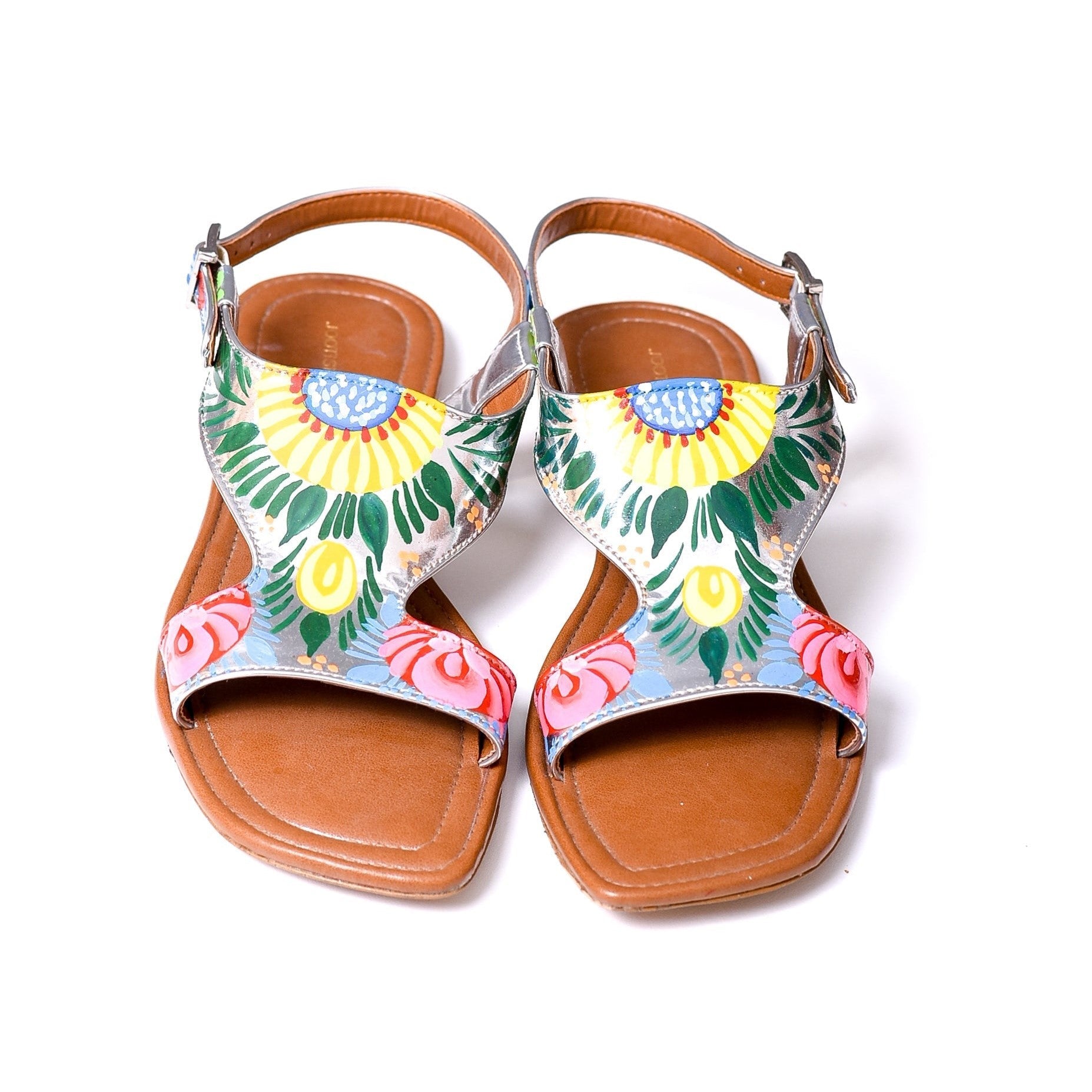 Hand painted Bloomingo Kheri by House of Maryam - House of Maryam