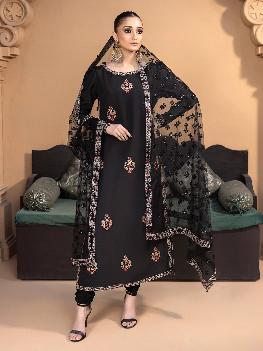 Hem Stitch | Raw Silk Edit 25 | Haya -  Hemstitch Ladies Clothes - Original Designer Dress - House of Maryam