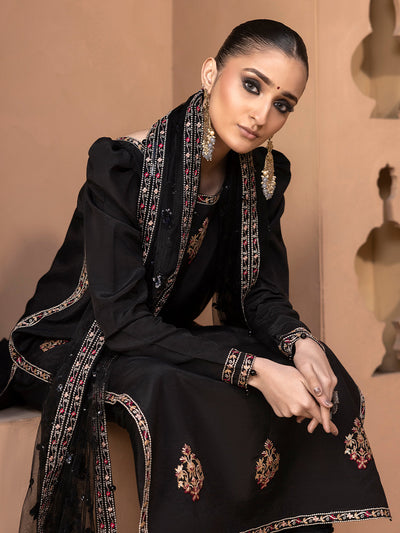 Hem Stitch | Raw Silk Edit 25 | Haya -  Hemstitch Ladies Clothes - Original Designer Dress - House of Maryam
