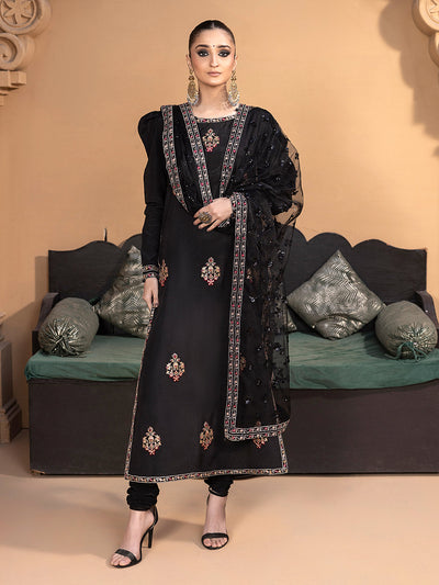 Hem Stitch | Raw Silk Edit 25 | Haya -  Hemstitch Ladies Clothes - Original Designer Dress - House of Maryam