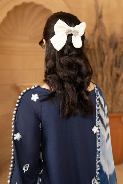 Hemstitch | Summer Luxury Lawn 24 | Ice Blue -  Hemstitch Luxury - Original Designer Dress - House of Maryam