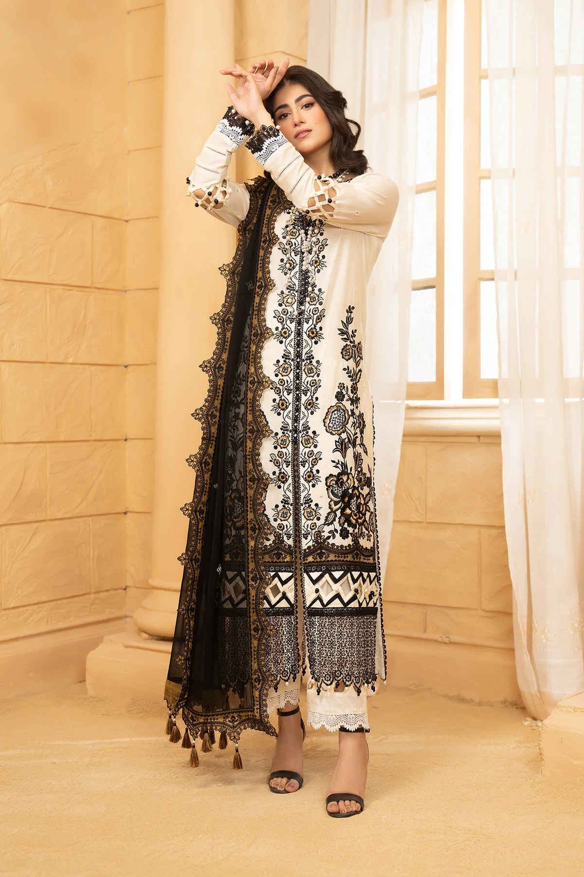 Hemstitch | Summer Luxury Lawn 24 | Prestige -  Hemstitch  - Original Designer Dress - House of Maryam