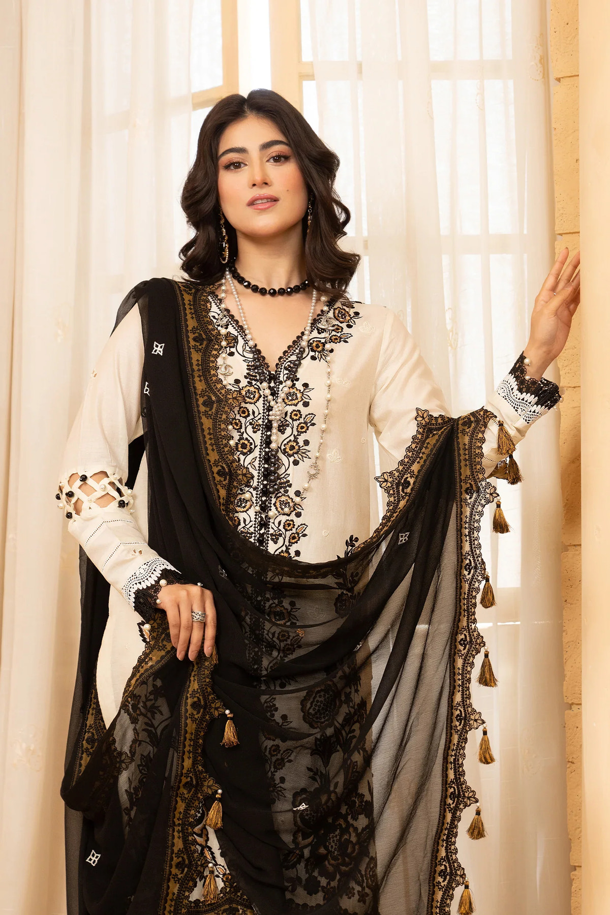 Hemstitch | Summer Luxury Lawn 24 | Prestige -  Hemstitch  - Original Designer Dress - House of Maryam