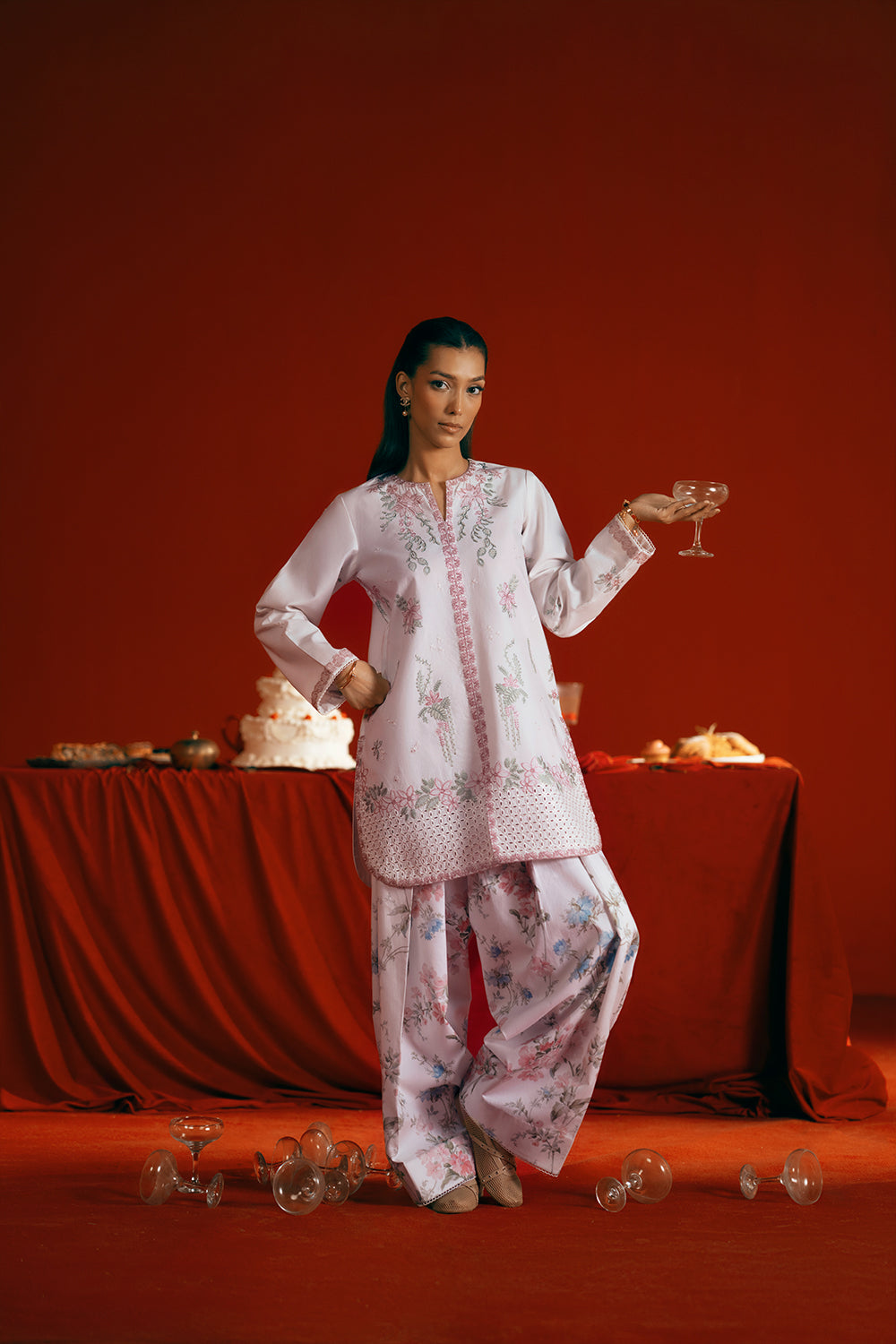 Saira Rizwan | Joolie Co ords | JOOLIE WHITE - JBP25-07 -  Saira Rizwan Ladies Clothes - Original Designer Dress - House of Maryam