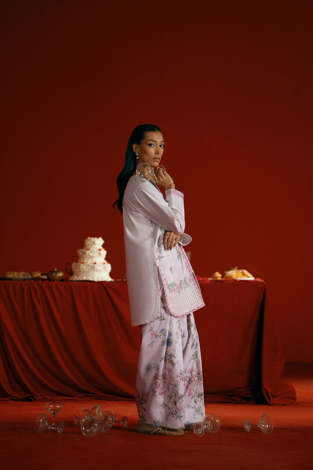 Saira Rizwan | Joolie Co ords | JOOLIE WHITE - JBP25-07 -  Saira Rizwan Ladies Clothes - Original Designer Dress - House of Maryam