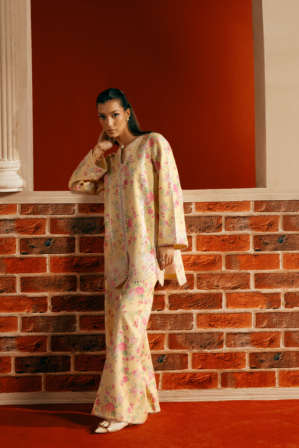 Saira Rizwan | Joolie Co ords | YELLOW-JBP25-01 -  Saira Rizwan Ladies Clothes - Original Designer Dress - House of Maryam