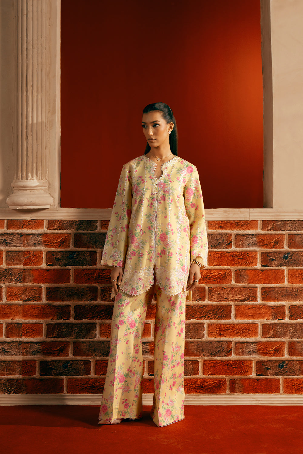Saira Rizwan | Joolie Co ords | YELLOW-JBP25-01 -  Saira Rizwan Ladies Clothes - Original Designer Dress - House of Maryam