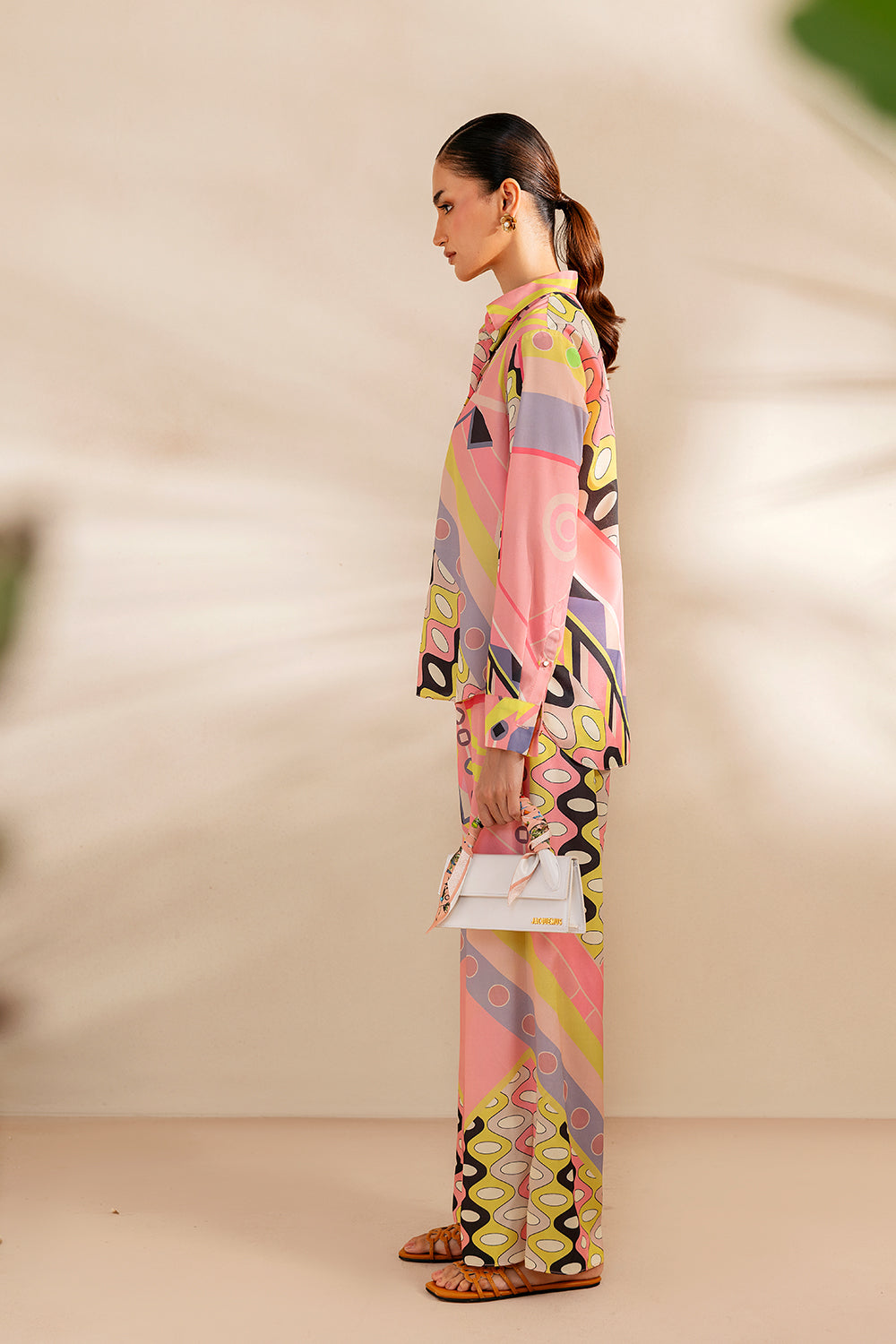 Saira Rizwan | Silk Coords 25 | PEACHY TIDE - SRSP-25-09, image 4
