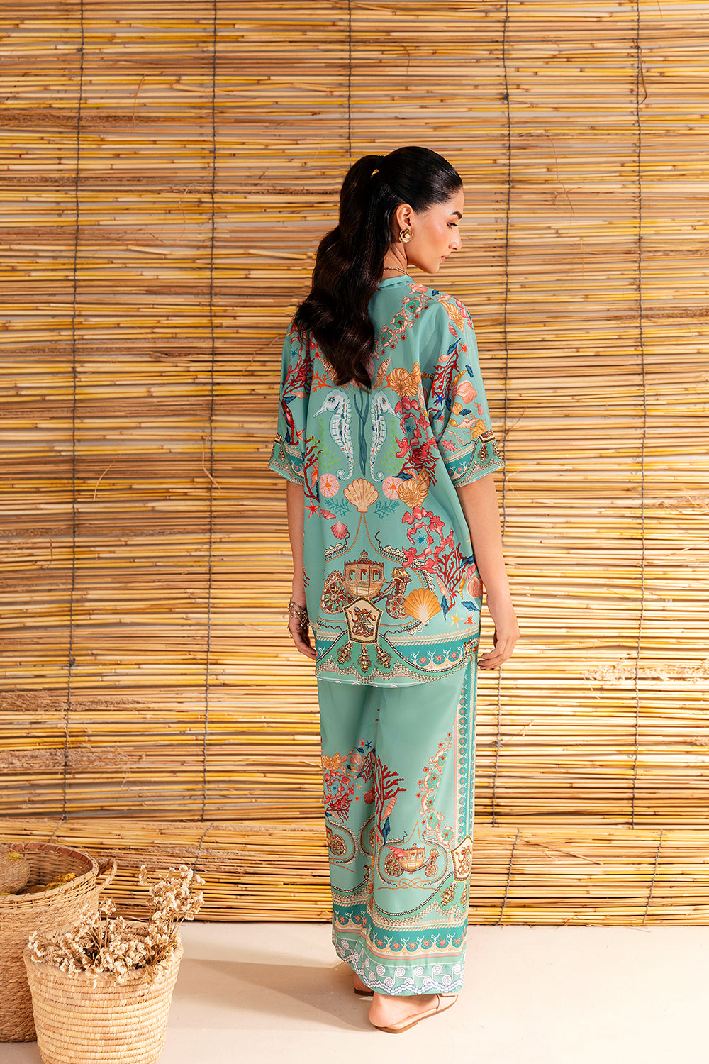 Saira Rizwan | Silk Coords 25 | COASTAL CHARM - SRSP-25-01-2