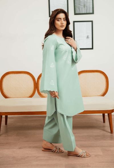 Humdum | Ayra Ready to wear | Ayra - D06-Brand:Humdum-Type:Ladies Clothes-Ice Blue-Lawn-House of Maryam- Buy in UK, USA