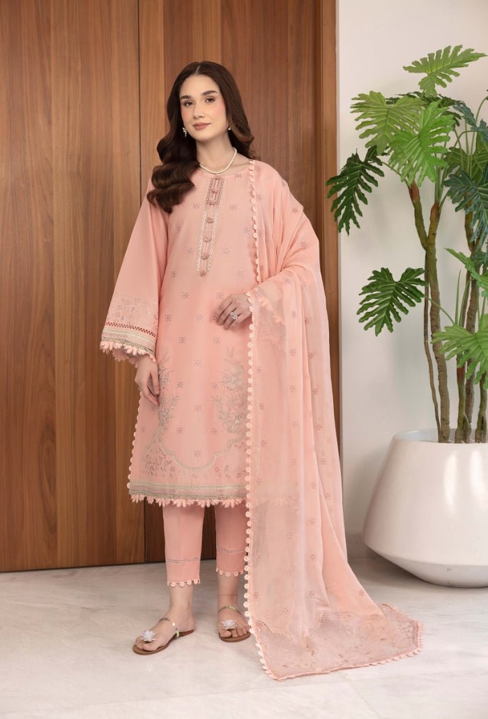Humdum | Dilkash 25 | Dilkash - D04-Brand:Humdum-Type:Ladies Clothes-Light Pink-Lawn-House of Maryam- Buy in UK, USA