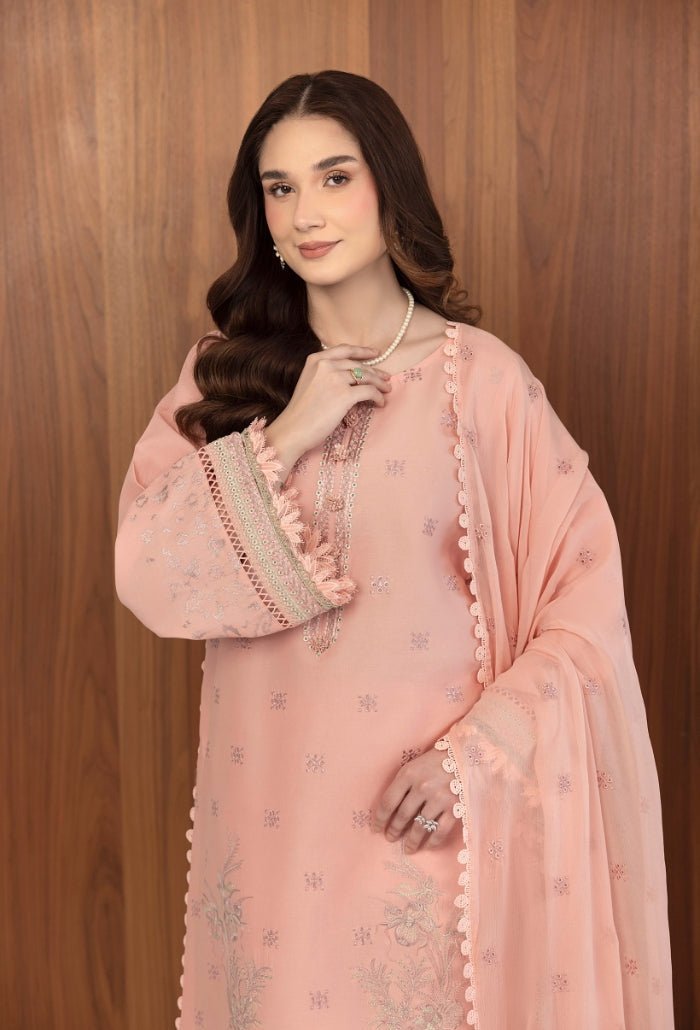 Humdum | Dilkash 25 | Dilkash - D04-Brand:Humdum-Type:Ladies Clothes-Light Pink-Lawn-House of Maryam- Buy in UK, USA