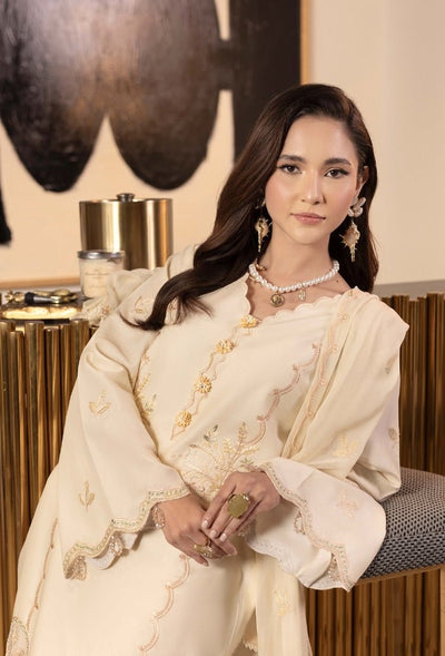 Humdum | Dilkash 25 | Dilkash - D07-Brand:Humdum-Type:Ladies Clothes-Cream-Lawn-House of Maryam- Buy in UK, USA