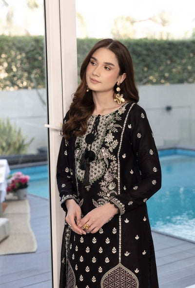 Humdum | Dilkash 25 | Dilkash - D08-Brand:Humdum-Type:Ladies Clothes-Black-Lawn-House of Maryam- Buy in UK, USA