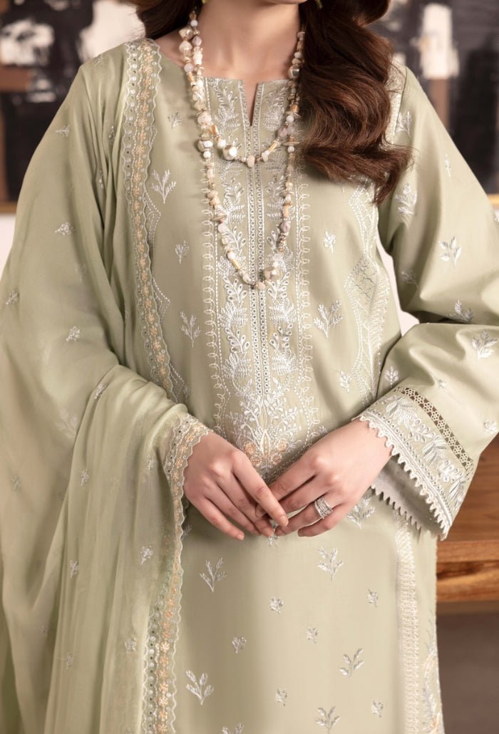 Humdum | Dilkash 25 | Dilkash - D10-Brand:HumDum-Type:Ladies Clothes-Mint-Lawn-House of Maryam- Buy in UK, USA