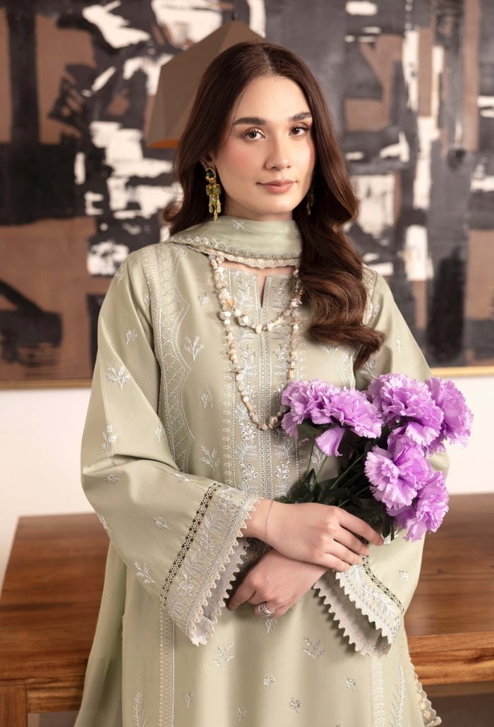 Humdum | Dilkash 25 | Dilkash - D10-Brand:HumDum-Type:Ladies Clothes-Mint-Lawn-House of Maryam- Buy in UK, USA